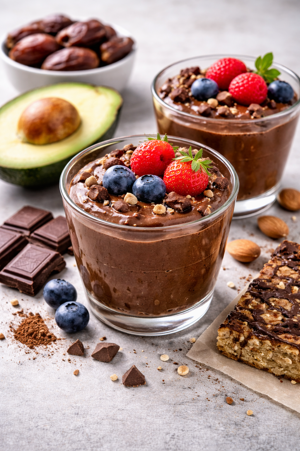 Mousse de Chocolate Fit com Cacau e Abacate: Sobremesa Saudável e Cremosa